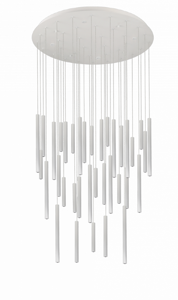 Lampa wisząca żyrandol ILIOS 36 PENDANT 3-STEP DIMM WH Azzardo AZ5749 biała jadalniana salonowa