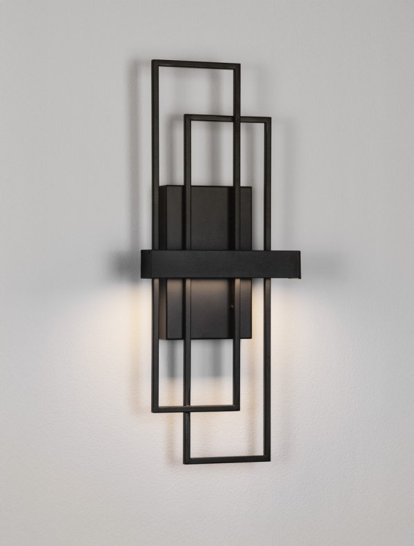 Nowoczesny kinkiet LED geometryczny prostokąty designerski klasyczny podświetlający ścianę ściemnialny LONVILA LE45476 Luces Exclusivas