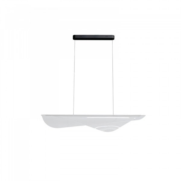 Lampa wisząca MANTA 120 PENDANT AZZARDO AZ6794 czarna przeźroczysta ciepła barwa 3000K