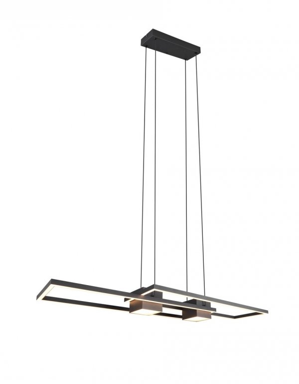 Czarna Nowoczesna Dekoracyjna Lampa Wisząca LED ALBANY 347710432 TRIO