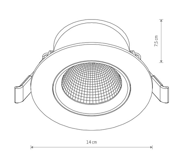 Punktowa Oprawa Podtynkowa LED EGINA 15W 4000K 10558 Nowodvorski Lighting