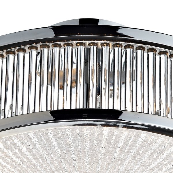 Szklany Plafon Sufitowy Klasyczny Chrom ARAMIS ARA5250 DAR LIGHTING