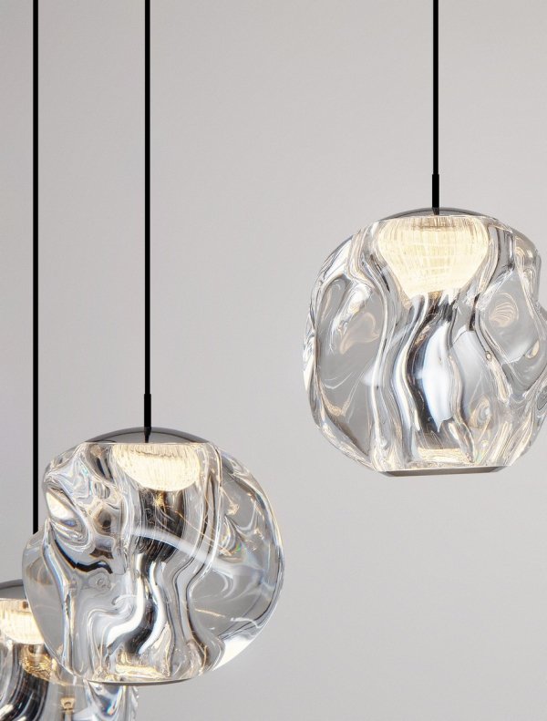 Nowoczesna Molekularna Lampa Wisząca Salonowa Białe Kule LUCES EXCLUSIVAS CHEPEN LE44427