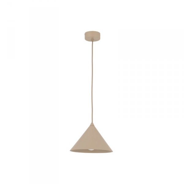 Lampa wisząca beżowa trójkątny stożkowy abażur CONO S 10619 TK-LIGHTING