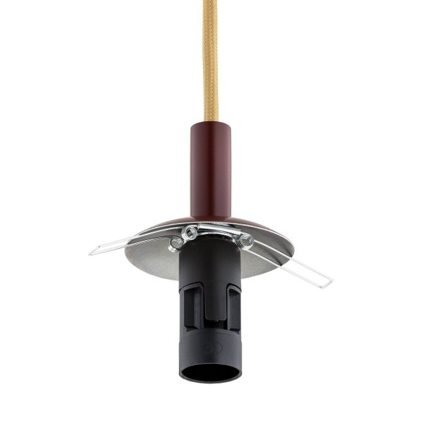Lampa Wisząca Czekoladowy Brąz Kula Biała Wzór Marmur ALMIROS 8452 ARGON