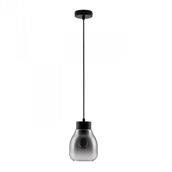 Nowoczesna Lampa Wisząca Czarna Minimalistyczna Szklana MOCHE LE44340 LUCES EXCLUSIVAS