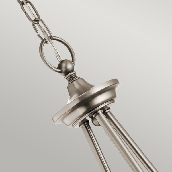 Żyrandol Waverly - 3 źródła światła - Klasyczny pewter Szkło z bąbelkami powietrza nowoczesny minimalistyczny KL-WAVERLY3-CLP KICHLER