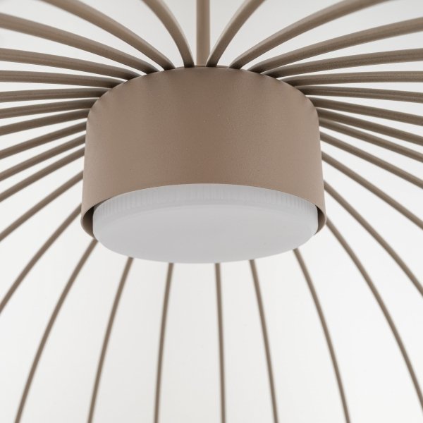 Beżowa lampa wisząca ażurowa druciana owalna minimalistyczna loftowa uniwersalna klasyczna SPHERA L 11303 TK-LIGHTING