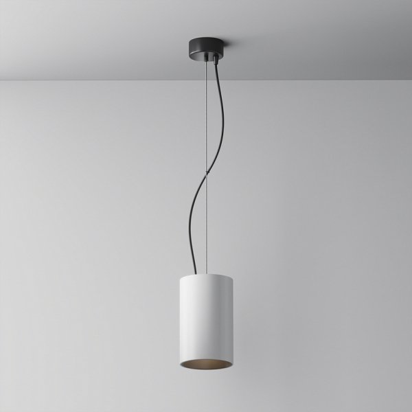 Nowoczesna Lampa Wisząca Tuba Biała Efir Maytoni P089PL-33W3K-W