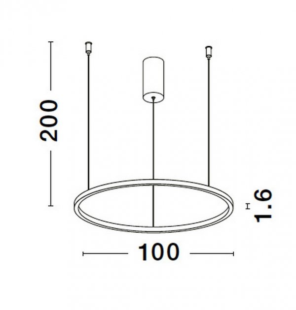 Lampa Sufitowa Biała Wisząca LED TOLUCA LE42785 LUCES EXCLUSIVAS 