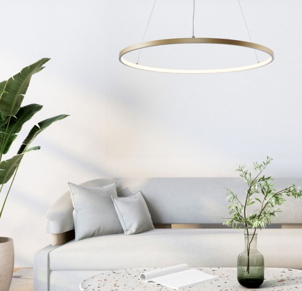 Lampa wisząca BRENO ZŁOTA/GOLD2023201-GD80 Zuma line złoty ring