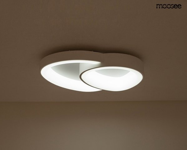 Lampa sufitowa plafon designerska nowoczesna LED organiczny kształt ściemniane światło CELLS 2 biała MSE1501100502 Moosee King Home