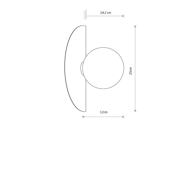 Beżowy Kinkiet SATURN S Beige 12603 Nowodvorski Lighting