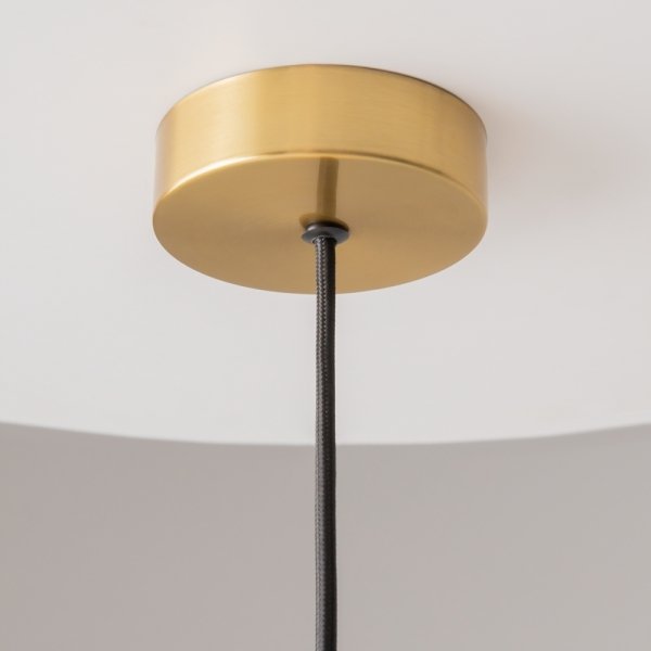 Nowoczesna designerska lampa wisząca podłużna metalowa mosiądz Levitation MAYTONI MOD376PL-01G1