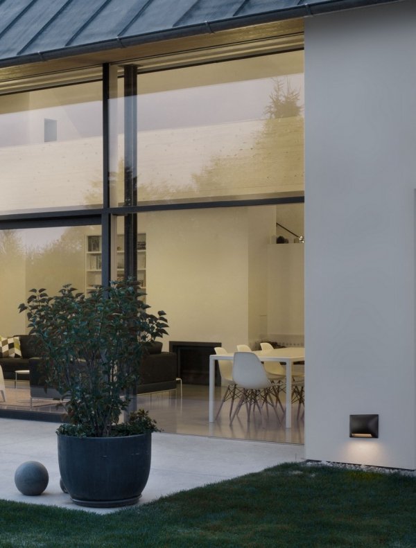 Kinkiet zewnętrzny LED kolor rdzawy prostokątny wypukły minimalistyczny nowoczesny IP65 PLASENA LE75301 Luces Exclusivas