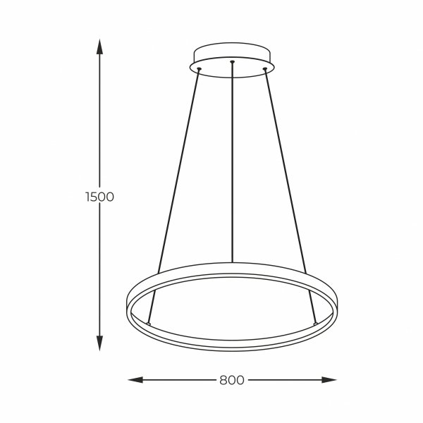 Lampa wisząca BRENO ZŁOTA/GOLD2023201-GD80 Zuma line złoty ring