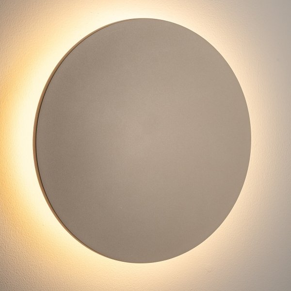 Zewnętrzny kinkiet okrągły piaskowy ARIA LED XL Nowodvorski Lighting 11573