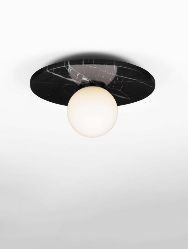 Stylowy plafon marmur szklany klosz JUANJUI LE44851 Luces Exlusivas
