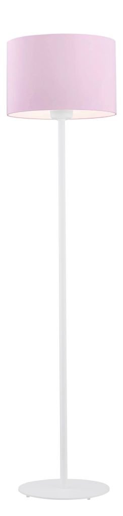 Dziecięca lampa stojąca podłogowa lampa nocna uniwersalna biała podstawa tkaninowy abażur różowy MAGIC 4132 Argon