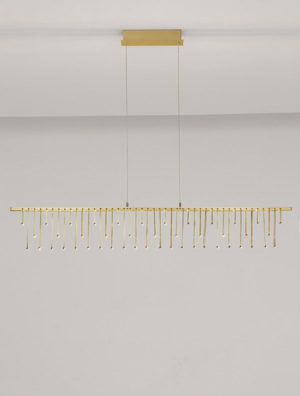 Elegancka Lampa Wisząca Nad Stół Złota Luces Exclusivas HUARAZ LE44447