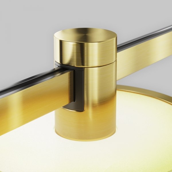 Ścieżka świetlna lampa szynowa LED nowoczesna aluminium mosiądz Plato MAYTONI TR152-1-7W2.7K-BS-DE