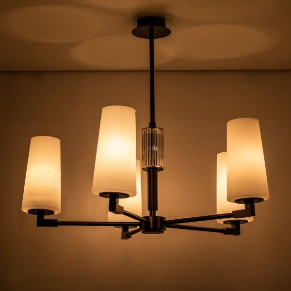 Lampa wisząca 1246 VINCENZA Czarny Elegancki Żyrandol Zuma Line