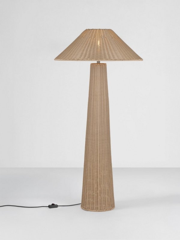 Nowoczesna lampa podłogowa stojąca IP65 pleciona rystykalna boho industrialna Luces Exclusivas
