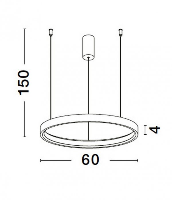 Lampa Sufitowa Biała Wisząca LED ZACAPU LE42796 LUCES EXCLUSIVAS 