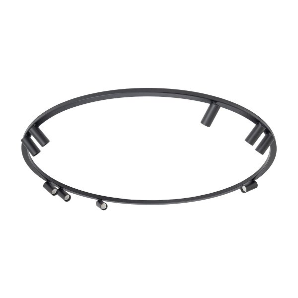 Nowoczesna lampa sufitowa czarny minimalistyczny plafon FOURTY ROUND IX BLACK 11950 Nowodvorski Lighting 