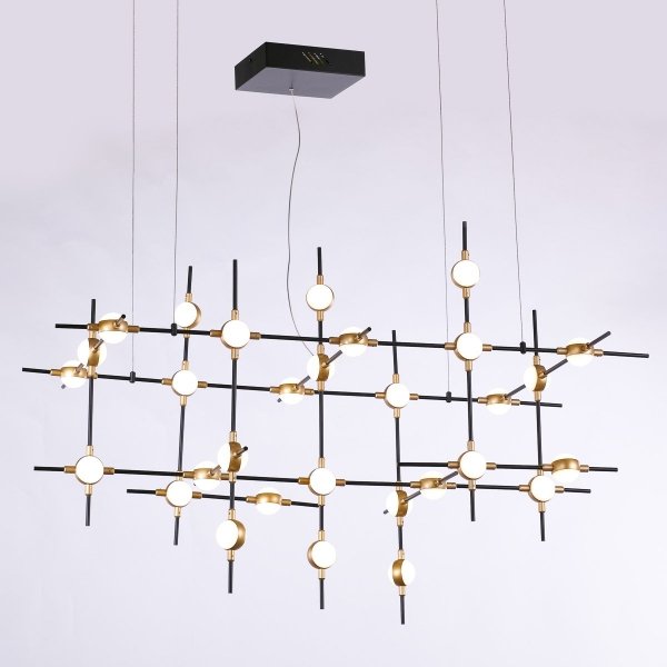 DESIGNERSKA LAMPA WISZĄCA MOLEKULARNA ITALUX PROVENZA MD18001067-30A BG NOWOCZESNA