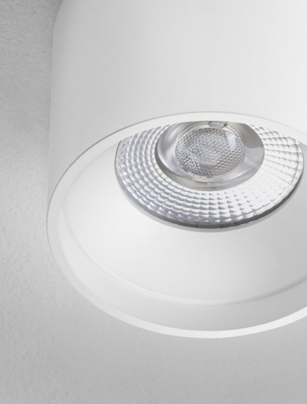Nowoczesny plafon lampa sufitowa LED biała tuba uniwersalna minimalistyczna aluminiowa CENVARO LE45516 Luces Exclusivas