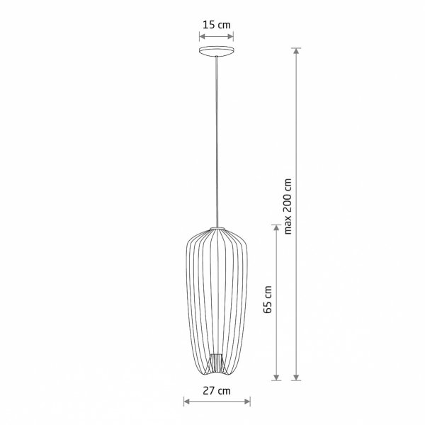 Nowoczesna Lampa Wisząca w Stylu Loft Szara PUMPKIN S SILK GRAY 11242 NOWOVORSKI