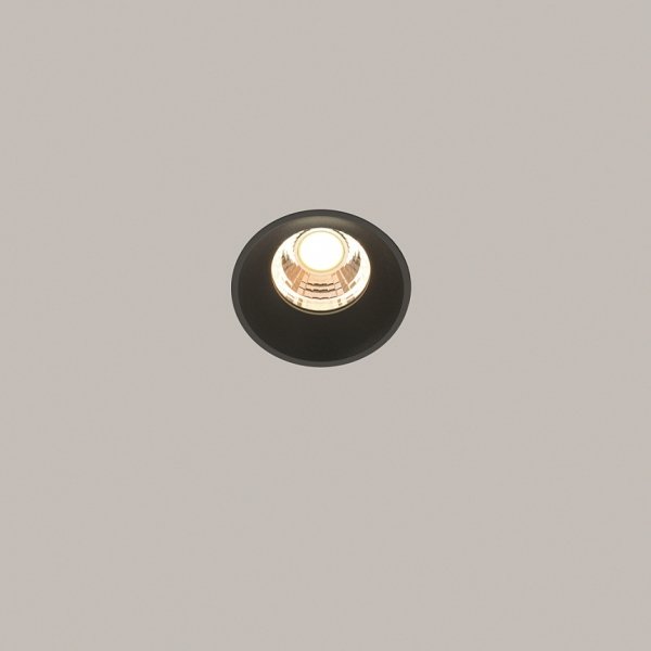 Czarna Oprawka Wpuszczana Downlight Round Maytoni DL058-7W3K-TRS-B