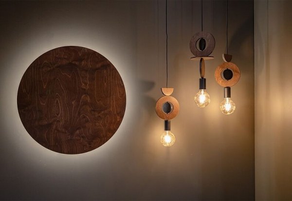 Nowoczesna Lampa Wisząca Drewniana W Stylu Boho DROPS WOOD F 11180 Nowodvorski Lighting