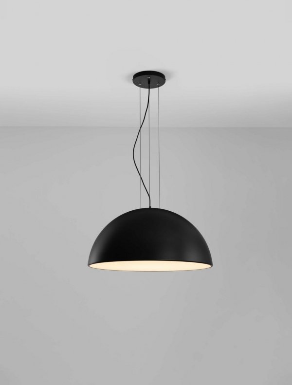 Lampa Wisząca Nad Wyspę Stół W Stylu Loftowym Czarno Biała Kopuła JULIACA LE44857 Luces Exlusivas