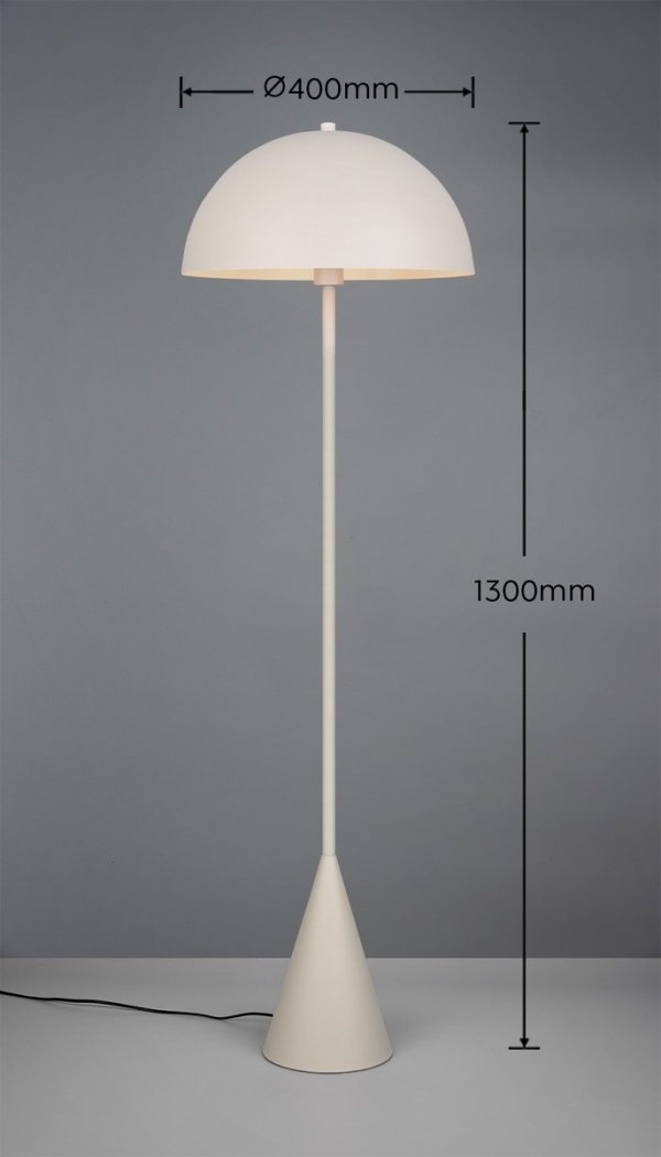 Nowoczesna Lampa Podłogowa ALFIE TRIO 465000176 Szara 