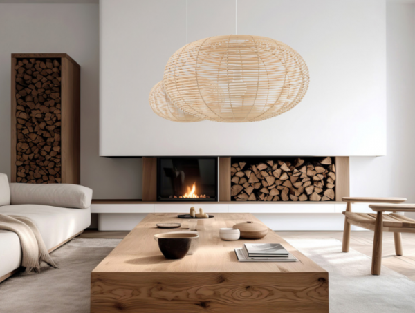 Naturalna Lampa Wisząca W Stylu Boho RATTAN L 11155 Nowodvorski Lighting