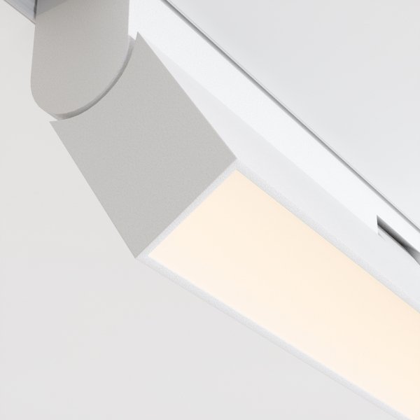 Ścieżka świetlna minimalistyczna nowoczesna listwa LED aluminium biała BASIS  MAYTONI TR036-4-12WTW-DD-W