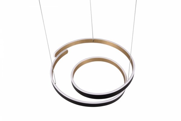 Czarno Złota Nowoczesna Dekoracyjna Lampa Wisząca LED MARNIE 344110180 TRIO