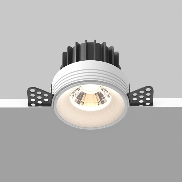 Biała Oprawka Wpuszczana Downlight Round Maytoni DL058-12W3K-TRS-W