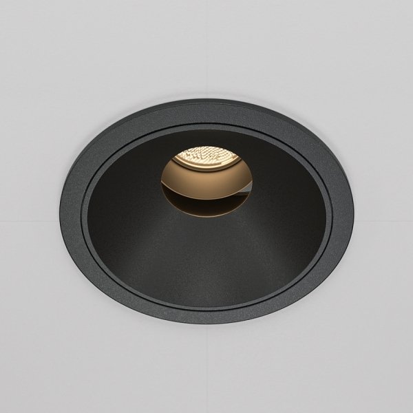 Czarna Oprawka Wpuszczana Maytoni Downlight Wise DL057-10W3K-B