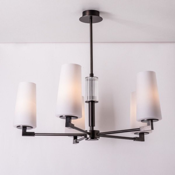 Lampa wisząca 1246 VINCENZA Czarny Elegancki Żyrandol Zuma Line