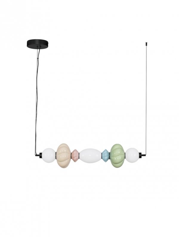  Nowoczesna wielokolorowa lampa wisząca szklany klosz różne kształty designerska art deco LED możliwość ściemniania CASURNO LE45223 Luces Exclusivas