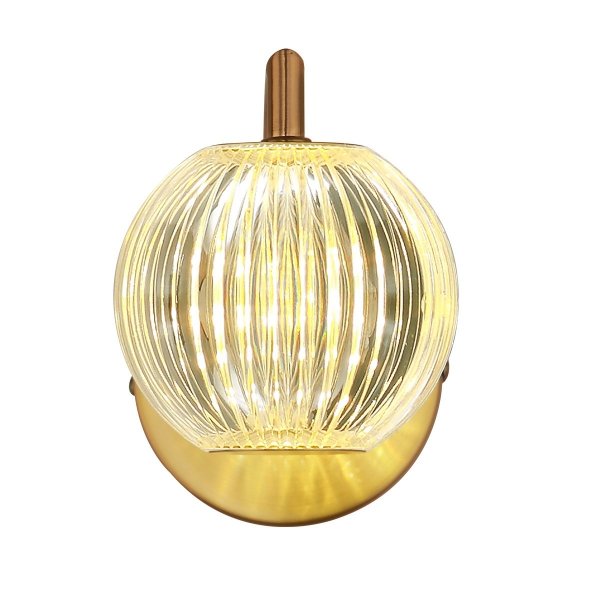 Kinkiet ścienny złoty Glamour Brillant LP-3303/1W GD Light Prestige 