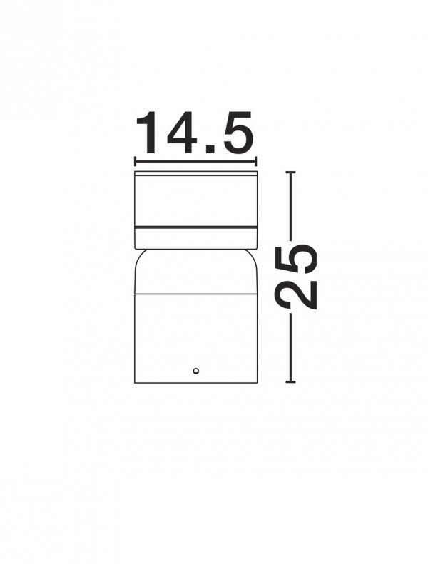 Minimalistyczny słupek ogrodowy klasyczny LED aluminiowy czarna niska tuba uniwersalny IP65 OSCELIA LE75129 Luces Exclusivas
