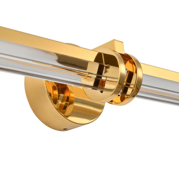 Lampa ścienna kinkiet LED listwa metalowy złoty połysk elegancki klasyczny minimalistyczny uniwersalny LOVELY ST-DN1621-GOLD Step Into Design