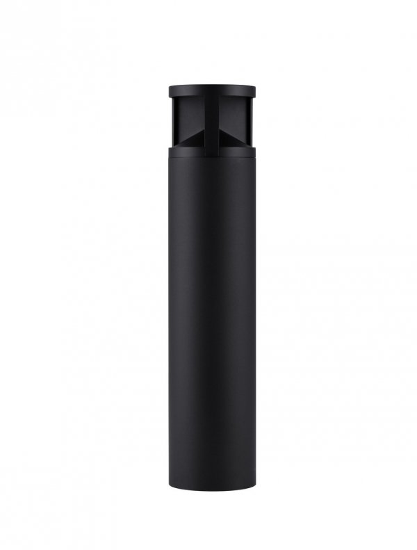 Minimalistyczny słupek ogrodowy klasyczny LED tuba aluminiowy czarny uniwersalny IP65 NEVARRO LE75127 Luces Exclusivas