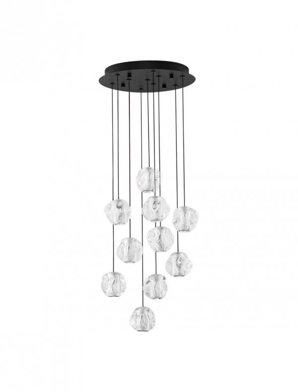 Nowoczesna Molekularna Lampa Wisząca Salonowa Białe Kule LUCES EXCLUSIVAS CHEPEN LE44643