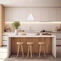 Lampa wisząca stożek z drewnianym dekorem duża skandynawska elegacka KEGEL 8632 Argon