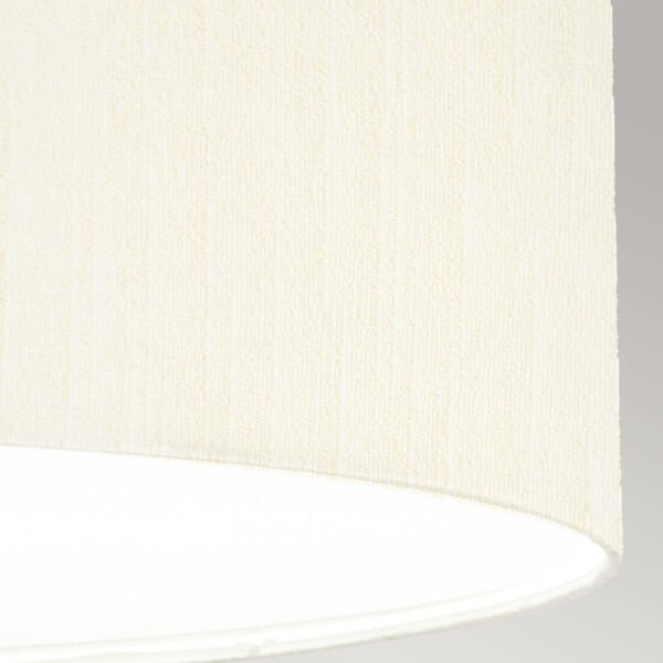 Lampa wisząca 66 cm Pearce 5 źródeł światła polerowany chrom jedwabny abażur minimalistyczna DL-PEARCE26-5LT-IV-PC ELSTEAD LIGHTING